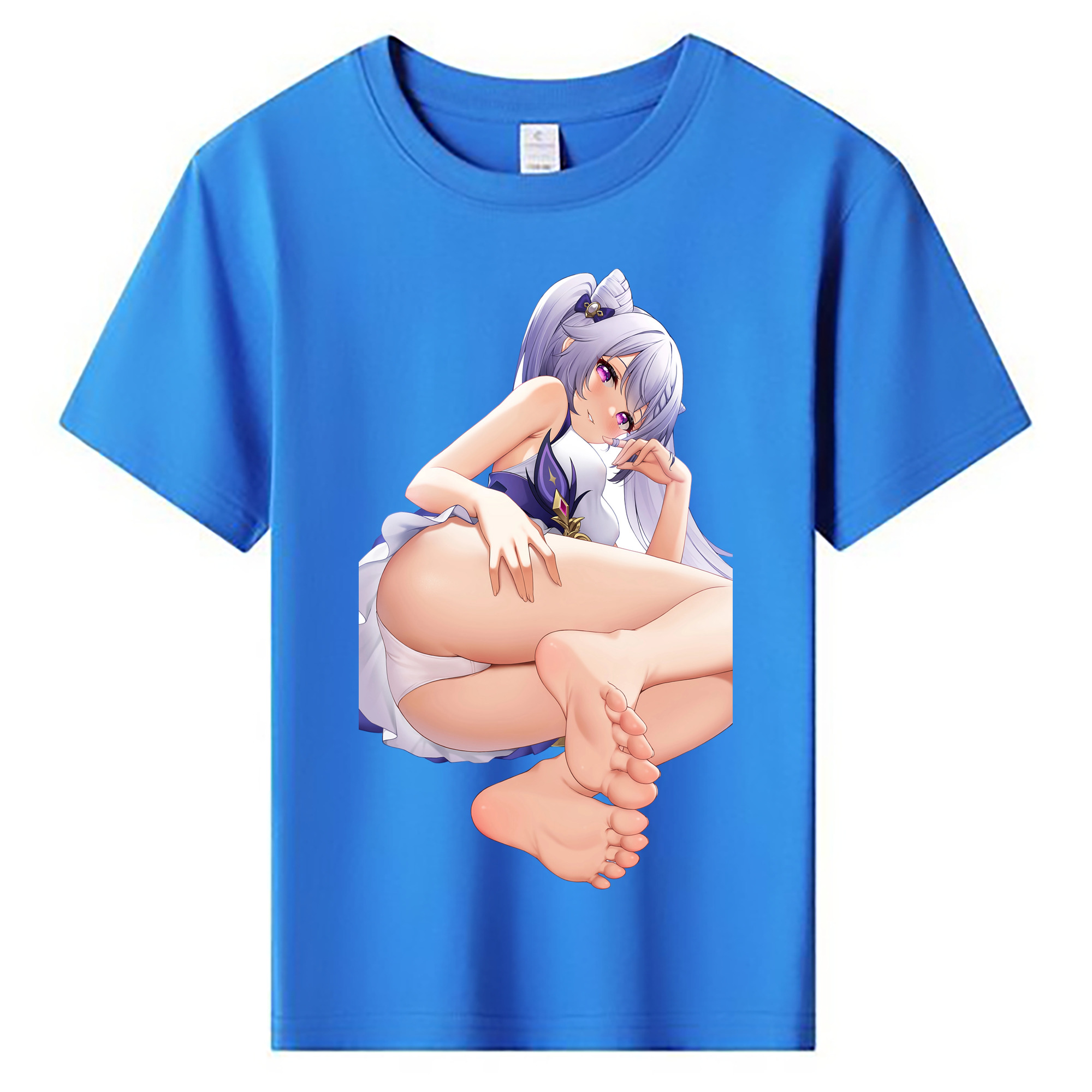 げんし神 刻晴 こくせい genshin Kokusei 綿100％キッズTシャツ（フロントプリント）